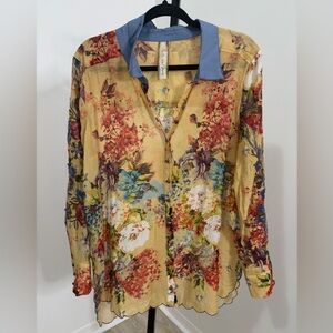 Aratta Silent Journey Floral Top